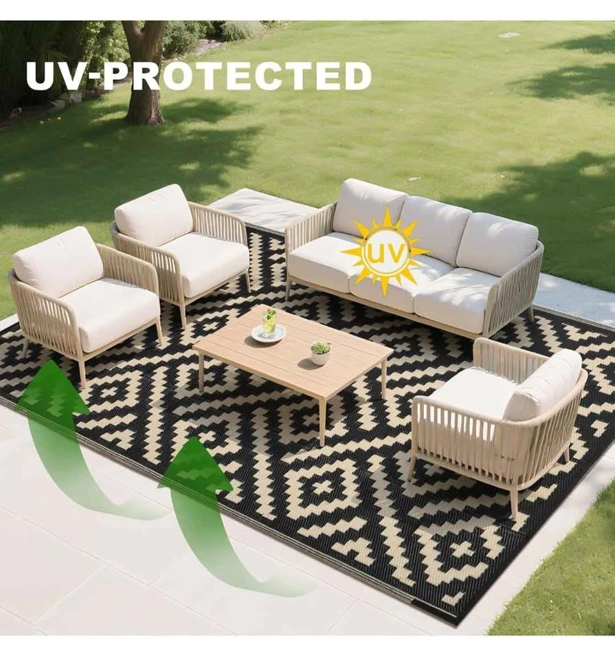Brand New 8x10 Outdoor Rug - Waterproof Plastic Straw Mat - photo 5