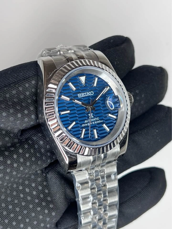 Seiko Datejust Custom NH35 Watch - photo 4