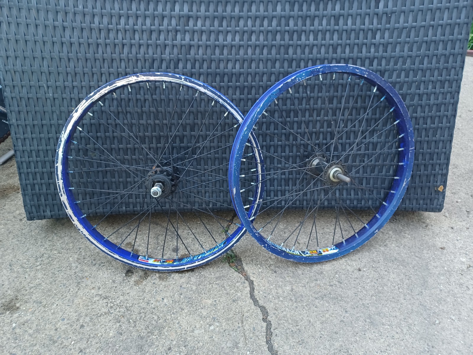 Retro 20in Bmx Rims 36 spoke 3/8 Black Ops Weinmann D30