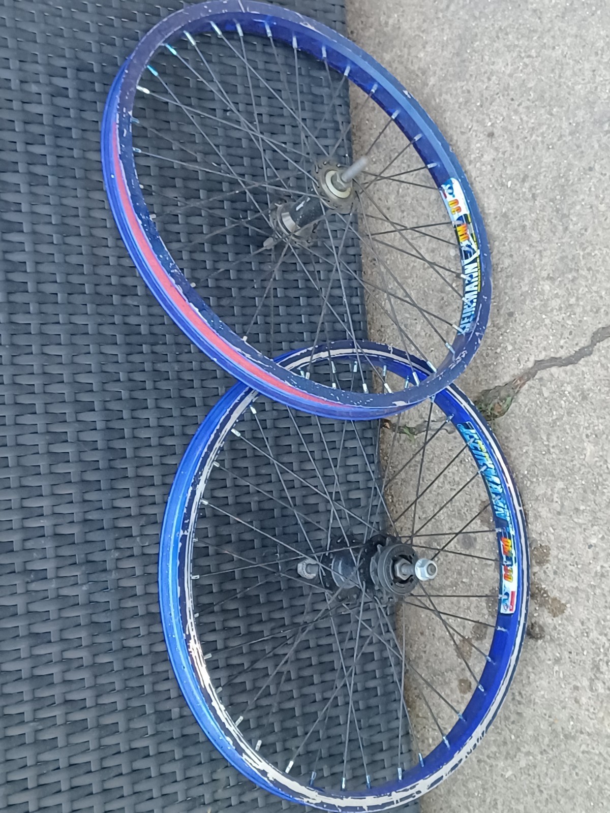 Retro 20in Bmx Rims 36 spoke 3/8 Black Ops Weinmann D30 - photo 2