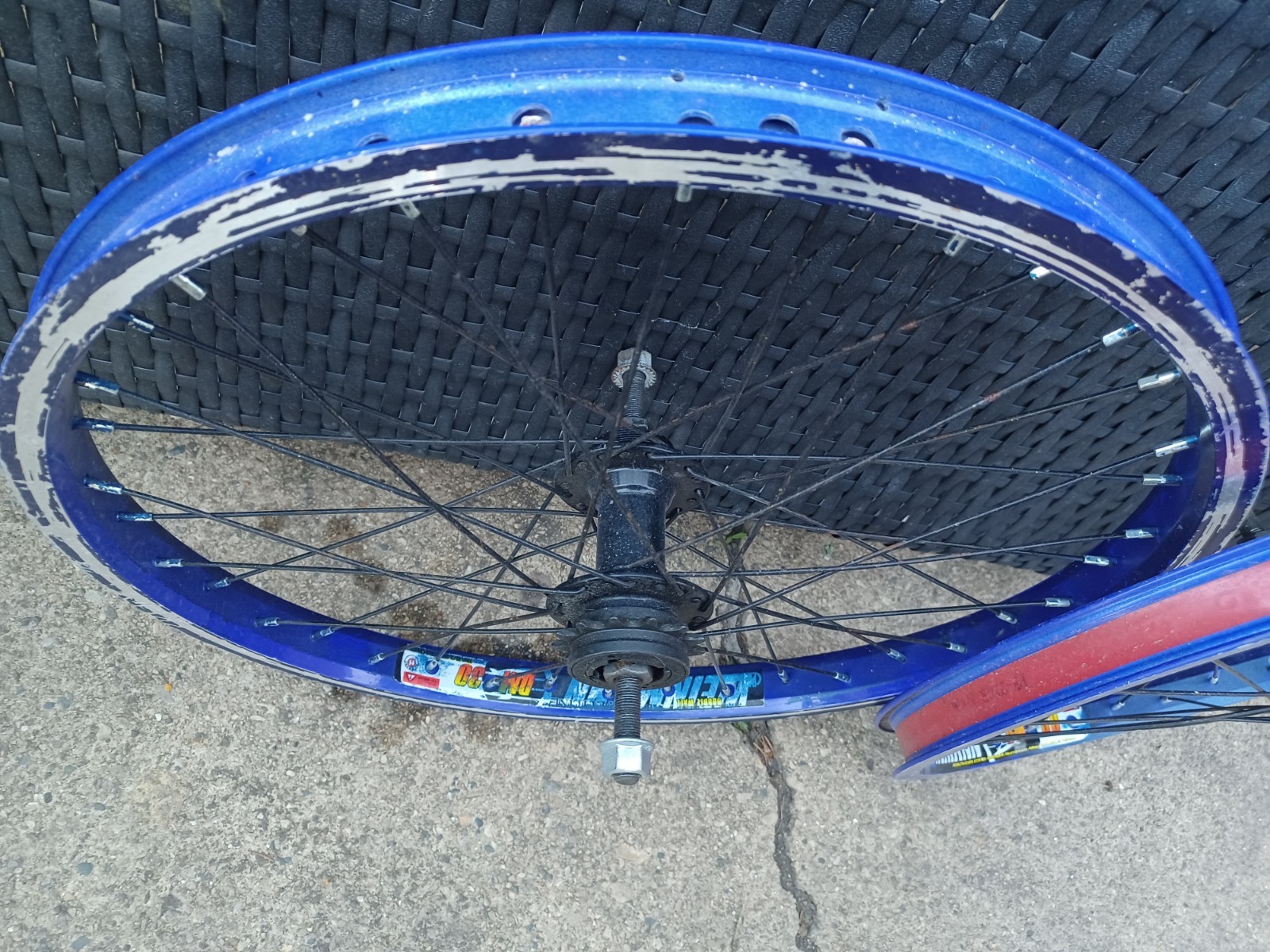 Retro 20in Bmx Rims 36 spoke 3/8 Black Ops Weinmann D30 - photo 4