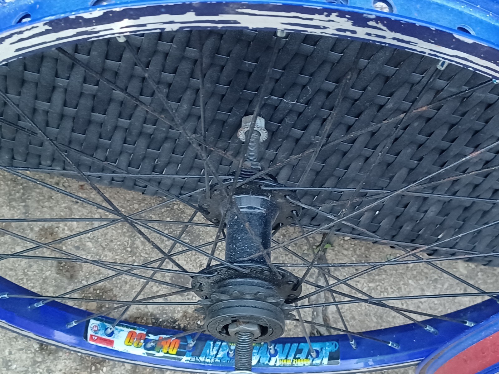 Retro 20in Bmx Rims 36 spoke 3/8 Black Ops Weinmann D30 - photo 5