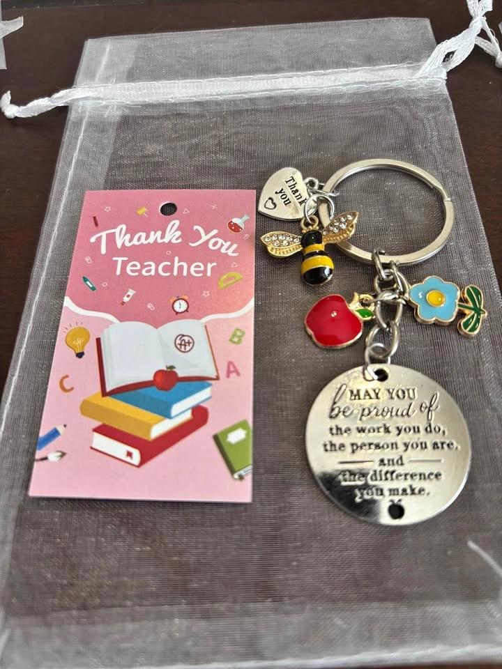 ✨ Thank You Teacher Keychains - Only one left