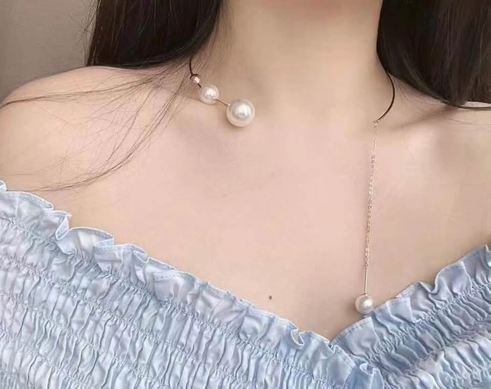 Gold Pearl Open Choker Necklace - photo 3