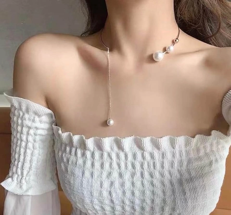 Gold Pearl Open Choker Necklace - photo 4