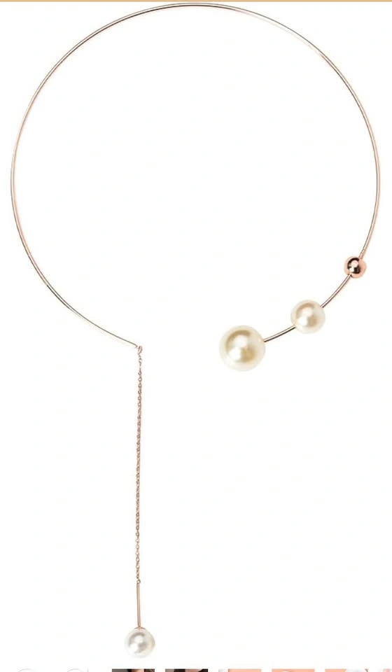 Gold Pearl Open Choker Necklace - photo 5