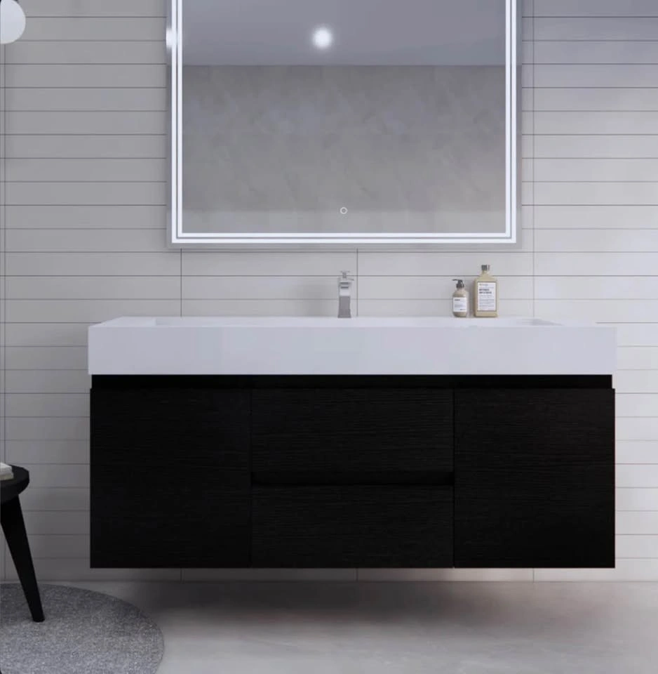 Floating Bathroom Vanity with Integrated Sink - photo 4