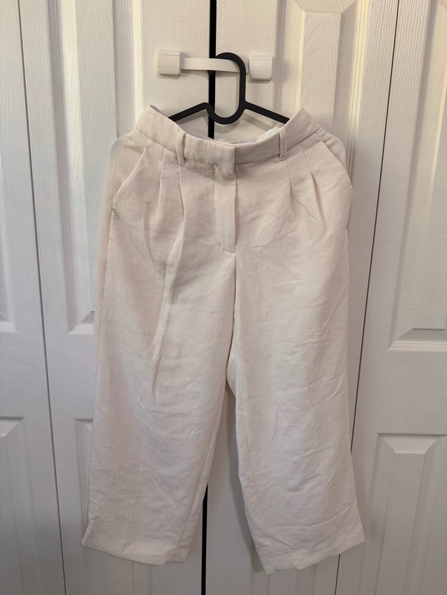 Aritzia Wilfred The Effortless Pant Size 0 – Ivory