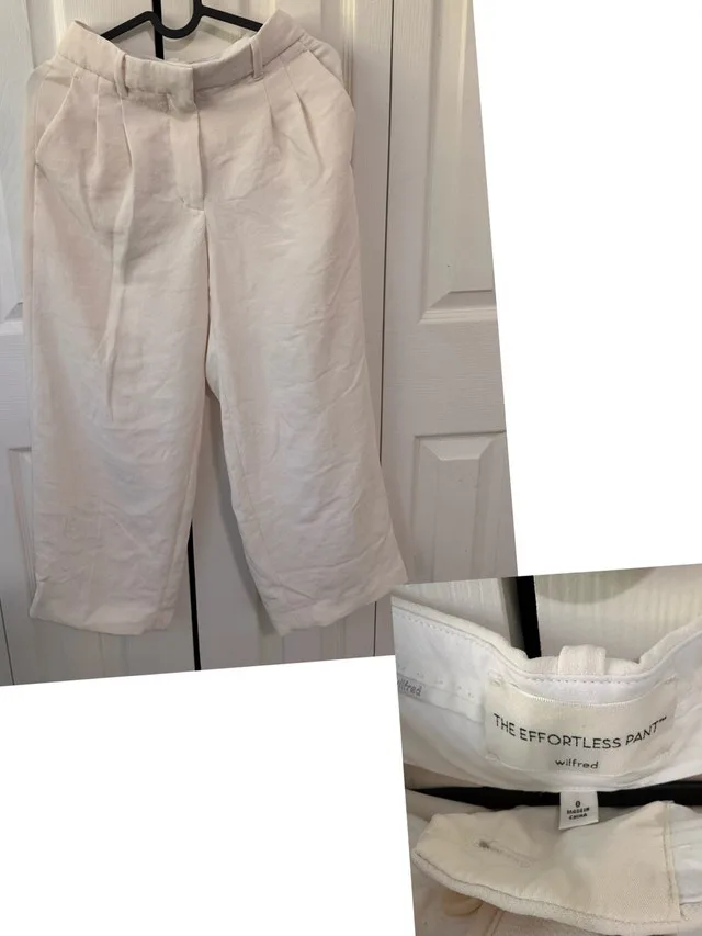 Aritzia Wilfred The Effortless Pant Size 0 – Ivory - photo 2