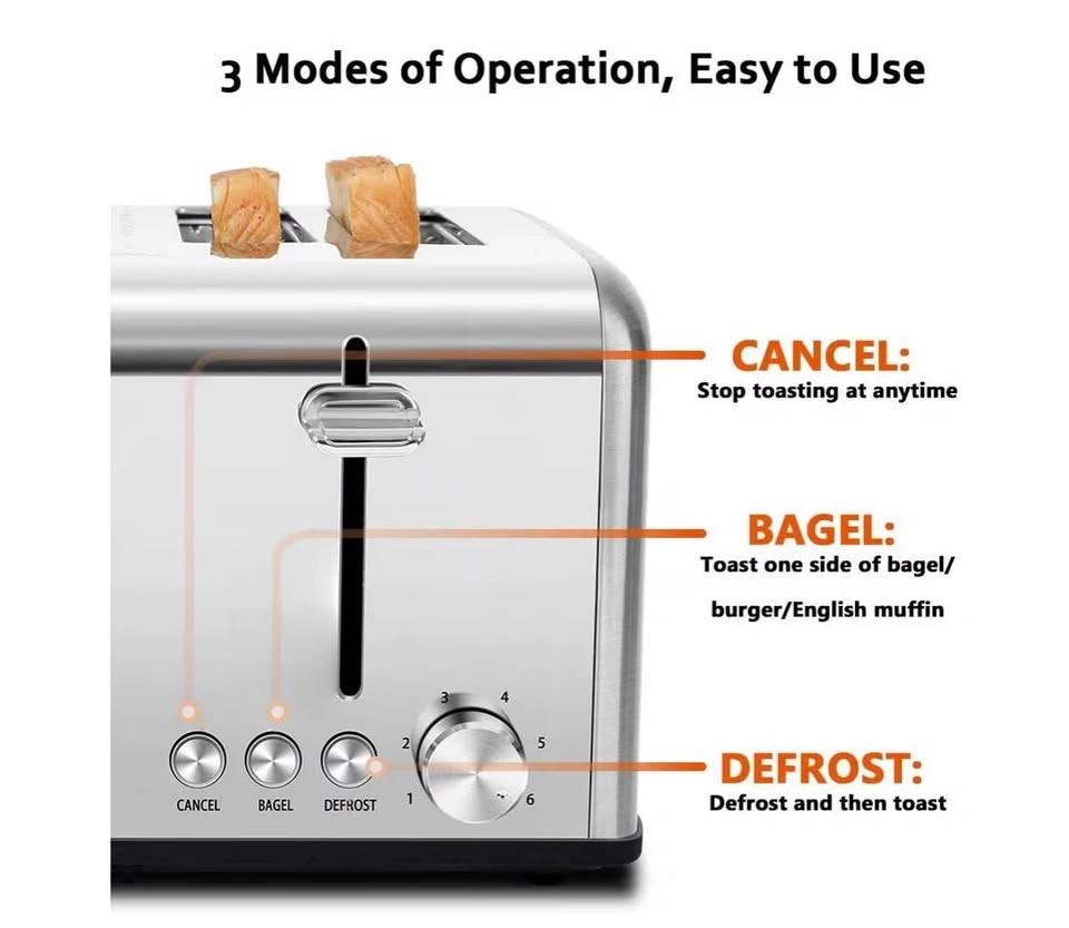 4 Slot Toaster - photo 3