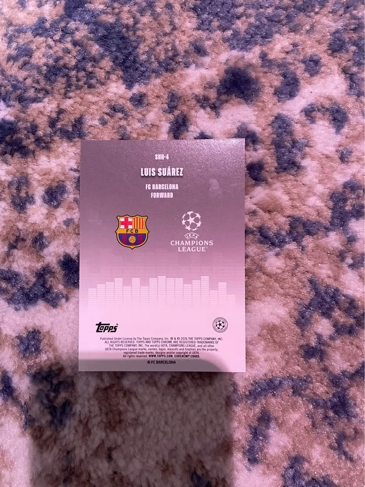 Luis Suarez Topps Chrome "Silenced" Soccer Card - Barcelona - photo 3