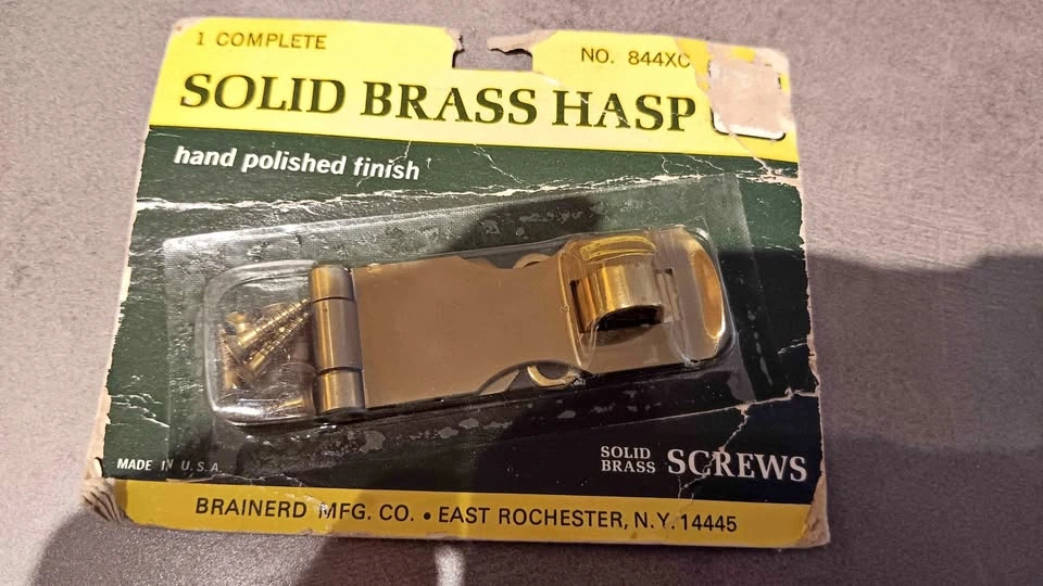 Solid Brass Hasp