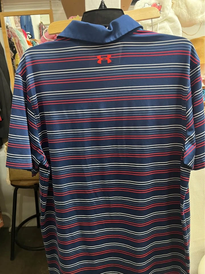 ⚽ Blue Stripes Golf shirt- L - photo 3