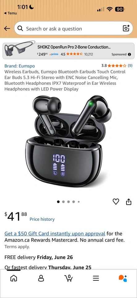 Eumspo S2 Wireless Bluetooth Earbuds - photo 2