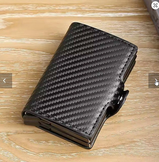Wallet for Men Carbon Fiber Cardholder Case