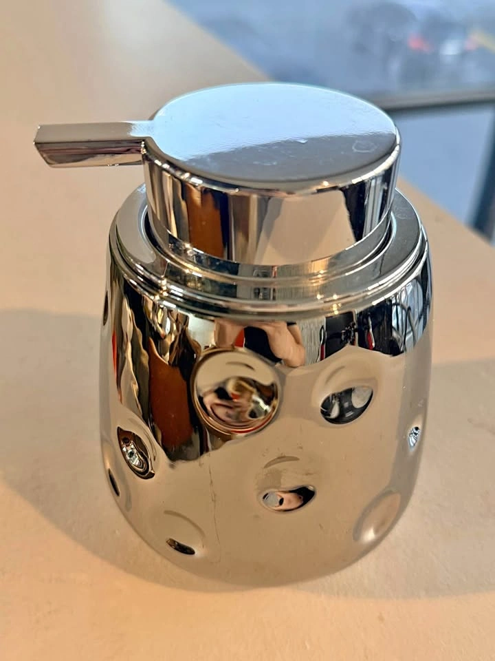 Chrome Dimpled Soap Dispenser