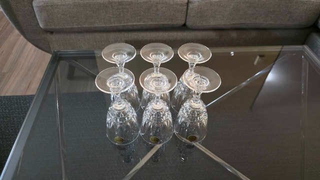 6 Cristal d’Arques Pompadour 24% Lead Crystal Wine Glasses - photo 4