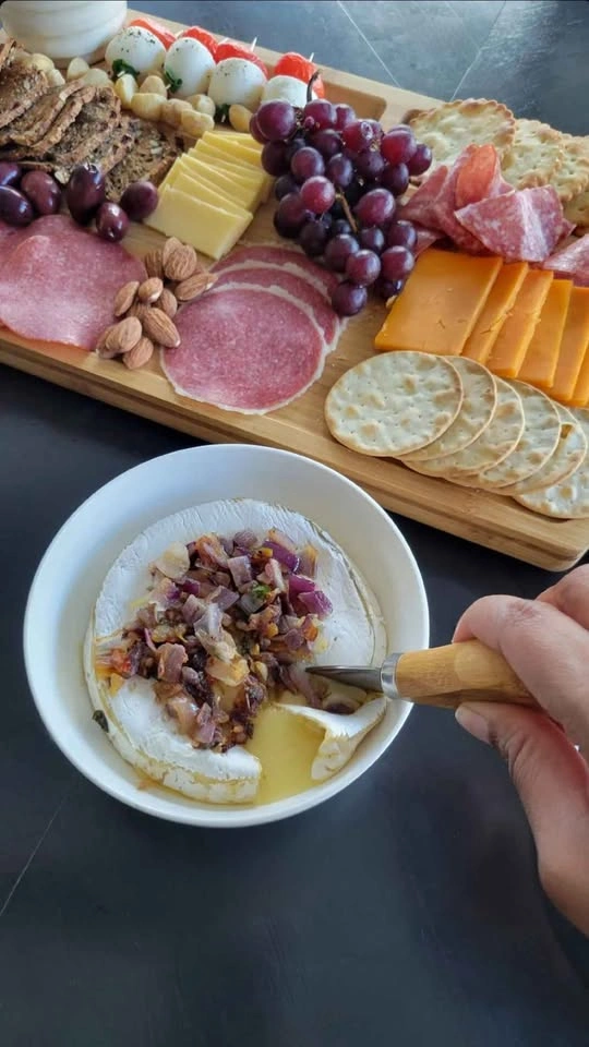 Organic Bamboo Charcuterie Board with Cheese Knife Set - photo 5