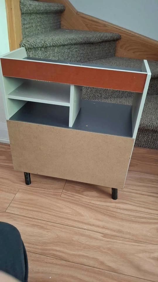 Two toned Compact shelf cabinet, 2 drawers 50x30x60cm ⚽️ - photo 3