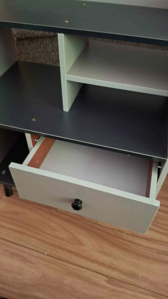 Two toned Compact shelf cabinet, 2 drawers 50x30x60cm ⚽️ - photo 5