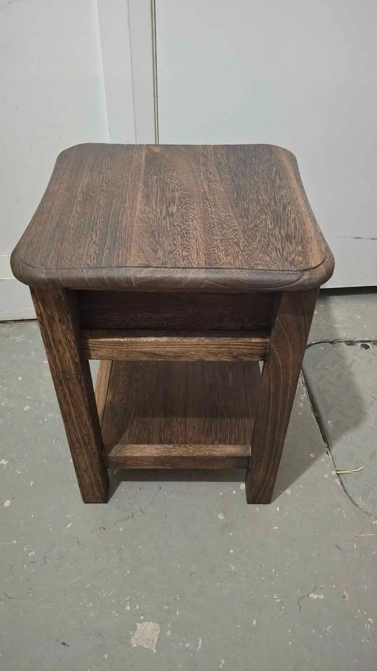 Tiny side table / stool with pull out drawer 30x30x40cm ⚽️ - photo 3