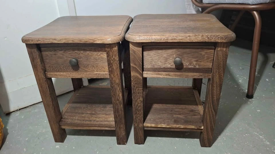 Tiny side table / stool with pull out drawer 30x30x40cm ⚽️ - photo 5