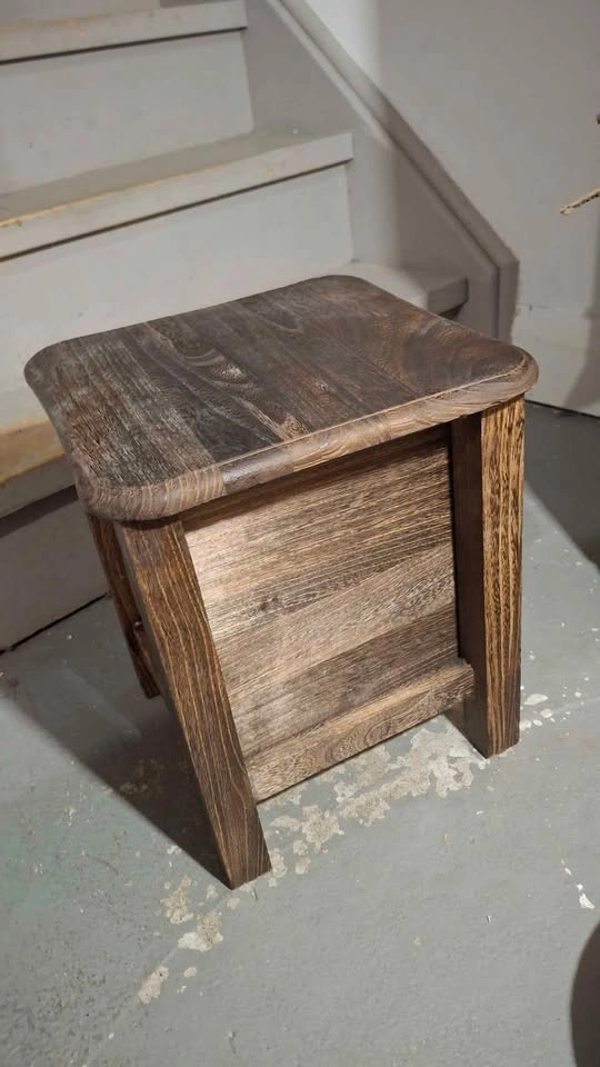 🪵Tiny compact side table drawer stool 29x29x35cm ⚽️ - photo 2