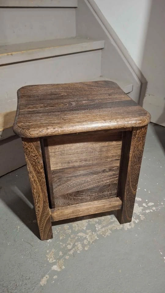 🪵Tiny compact side table drawer stool 29x29x35cm ⚽️ - photo 3
