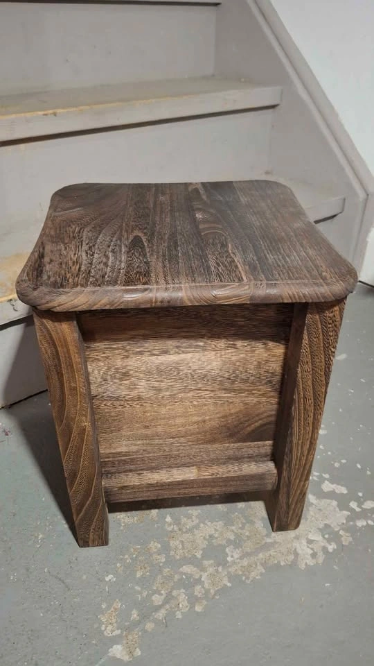 🪵Tiny compact side table drawer stool 29x29x35cm ⚽️ - photo 4