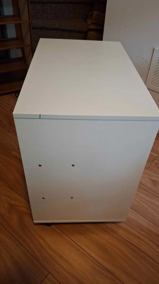White lockable storage cabinet, shelf 36x60x56cm ⚽️ - photo 3