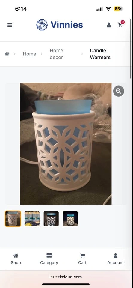 BNIB Scentsy Darling with Blue Insert Warmer - photo 2