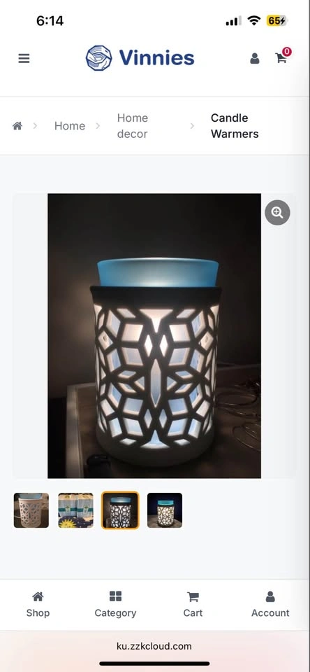 BNIB Scentsy Darling with Blue Insert Warmer - photo 3