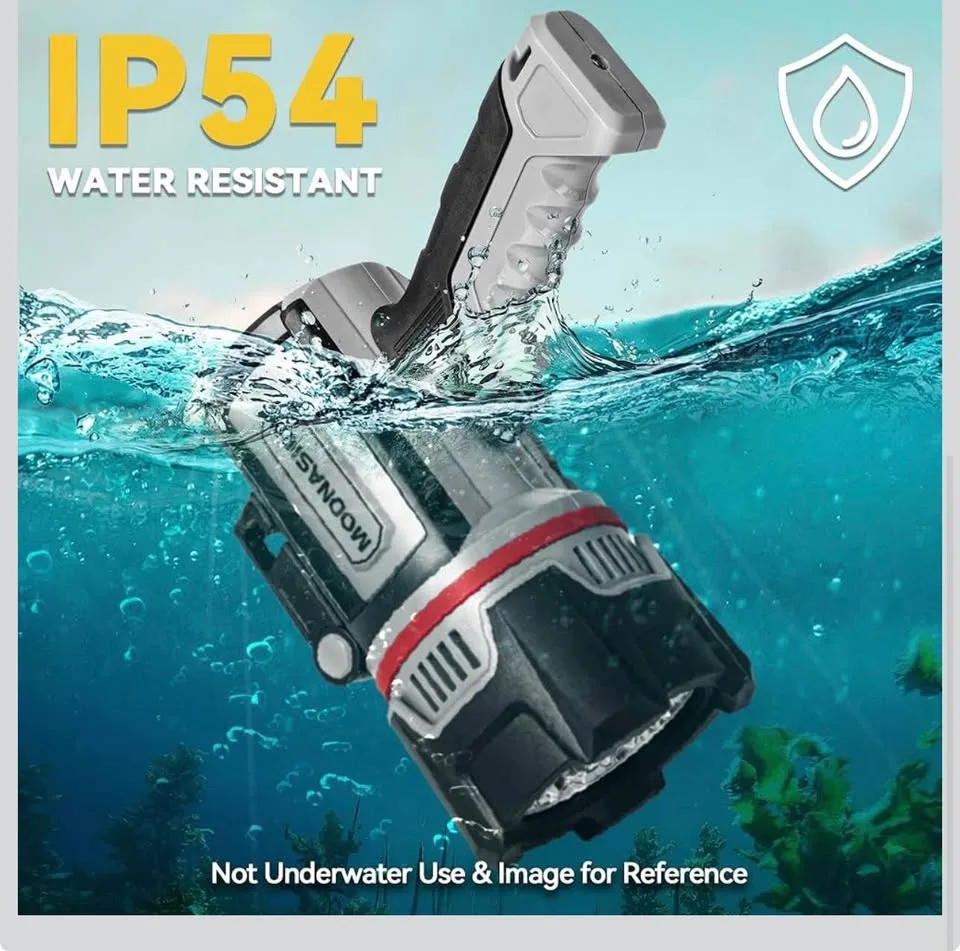 Rechargeable Spotlight Flashlight, Super Bright 200000 Lumen image indicator(4)