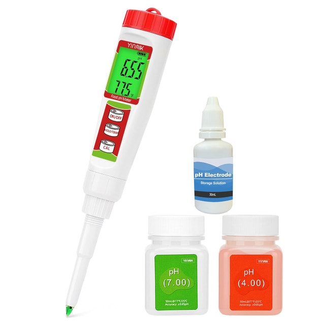 Digital Food pH Meter for Fermentation with Calibration