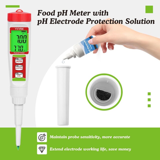 Digital Food pH Meter for Fermentation with Calibration - photo 5