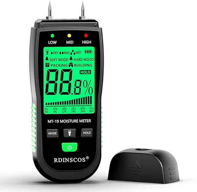Moisture Meter, Firewood, Drywall, Concrete Building Material