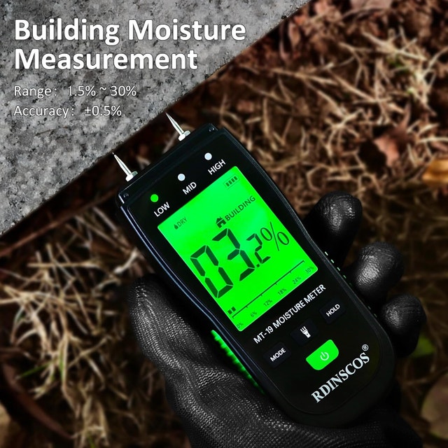 Moisture Meter, Firewood, Drywall, Concrete Building Material - photo 4