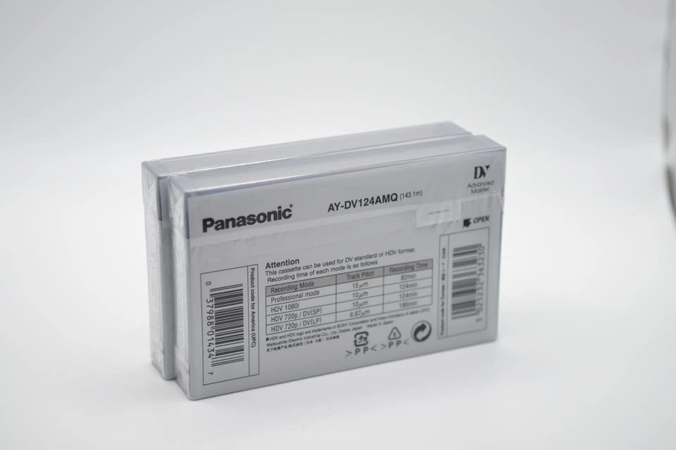(Sealed) Panasonic AY‐DVM124AMQ Professional MiniDV Tapes - photo 4
