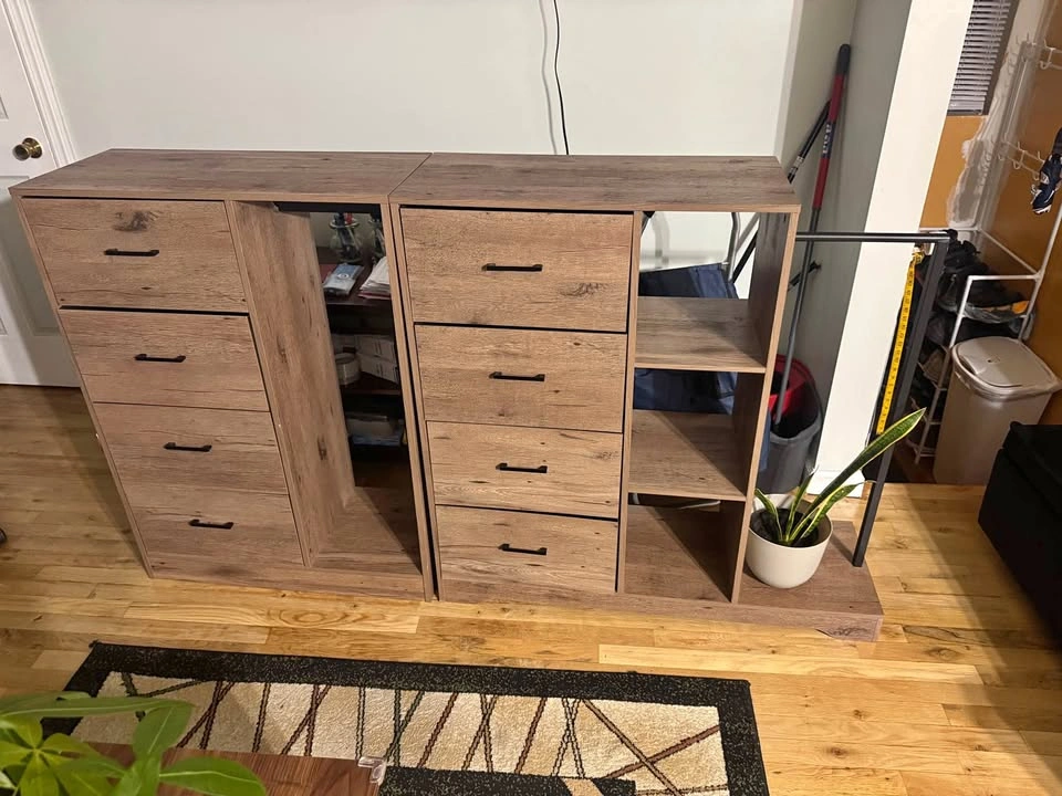 Modular Closet Organizer System with Drawers & Hanging Space