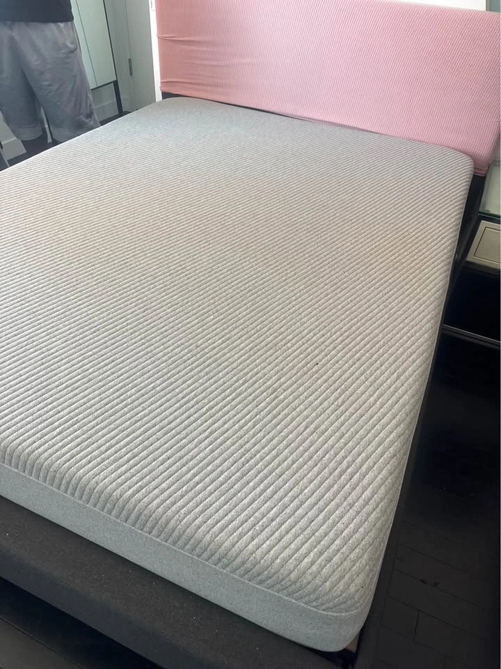 Queen Bed Frame + Casper Mattress + Upholstered Headboard - photo 2