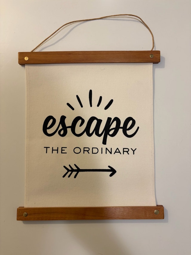 Escape the Ordinary Canvas Wall Hanging