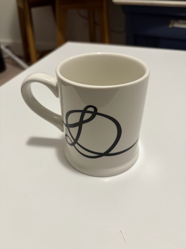 Indigo Ceramic Initial D Mug