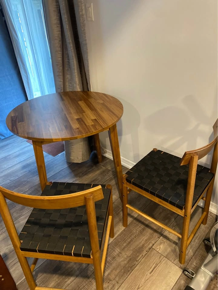 Japandi Style Ikea NACKANÄS Dining Set — Solid Wood - photo 2