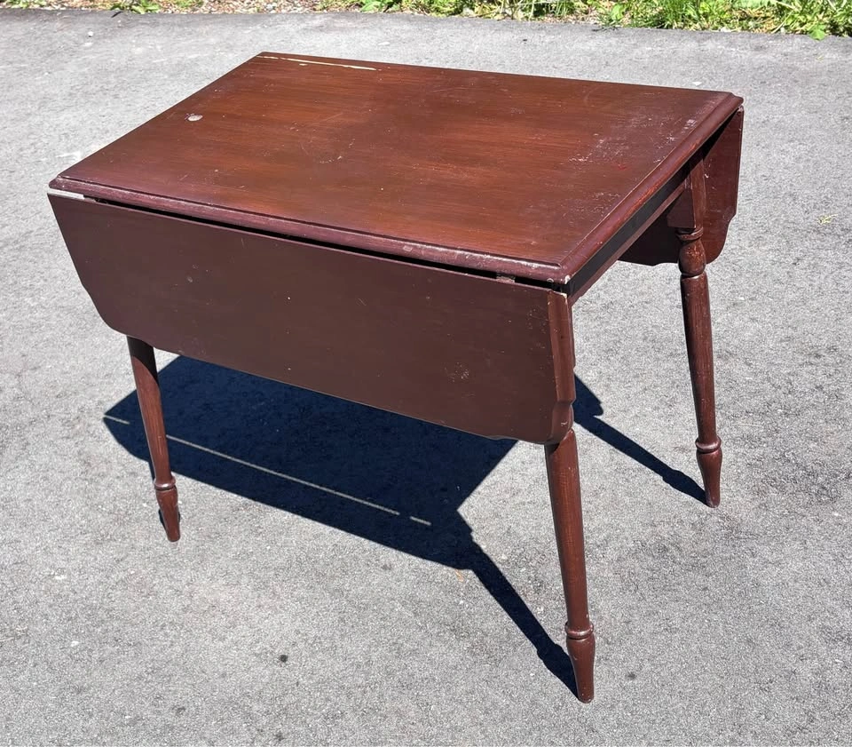 Vintage folding table with 1 chair - photo 3