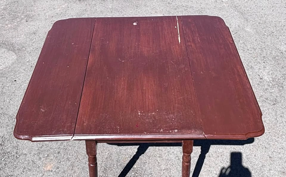 Vintage folding table with 1 chair - photo 4