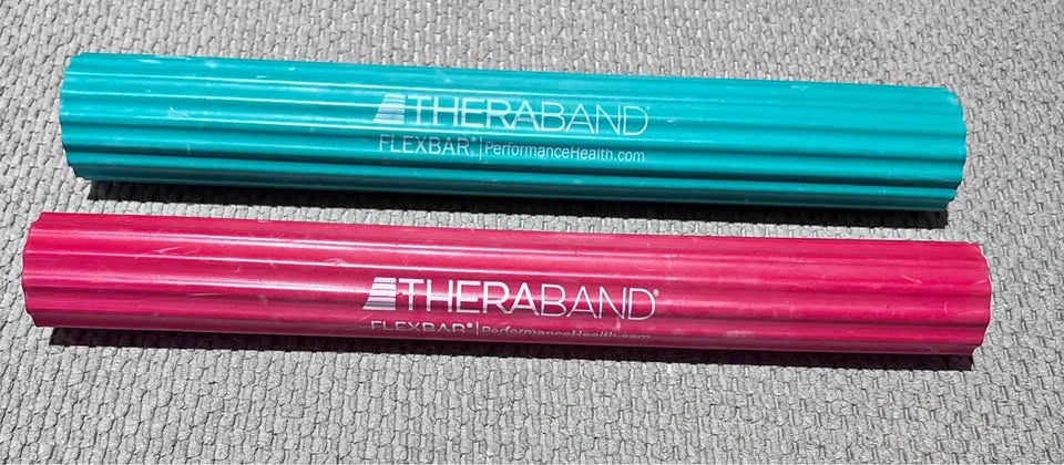 THERABAND FlexBar, 2 Pack, Red, Green