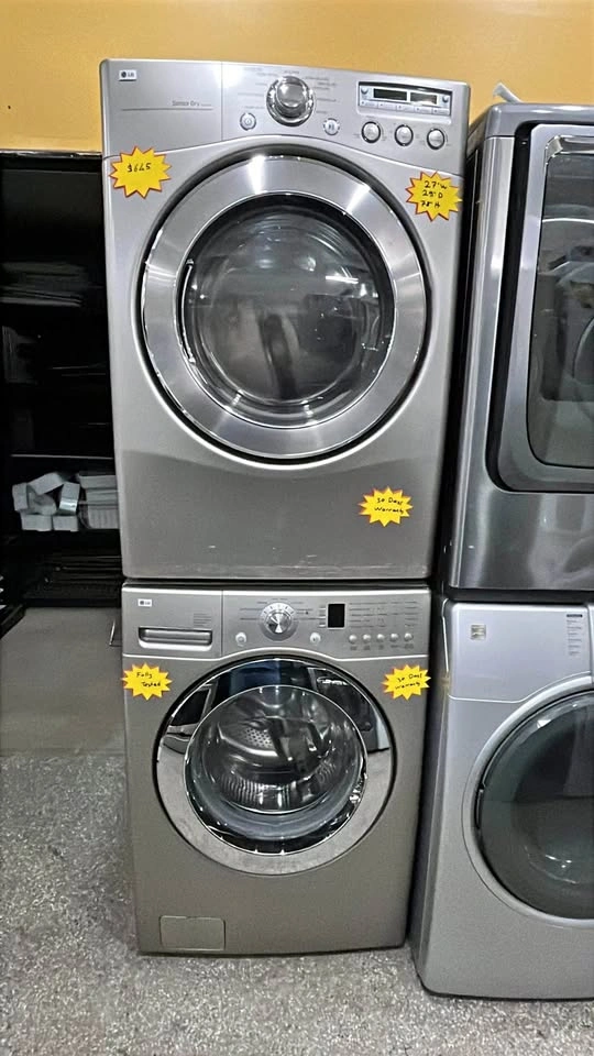 LG Stackable Washer and Dryer Set 27”- Fully Tested and Cleaned