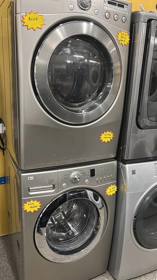 LG Stackable Washer and Dryer Set 27”- Fully Tested and Cleaned - photo 2