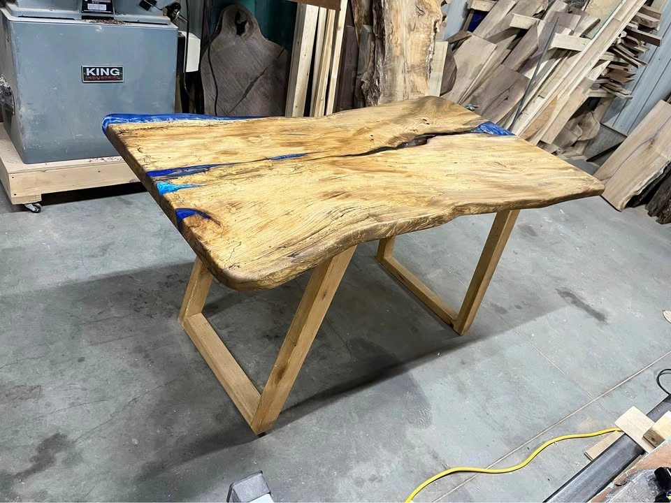 Live Edge and Epoxy Wave Style Dining Table! - photo 2