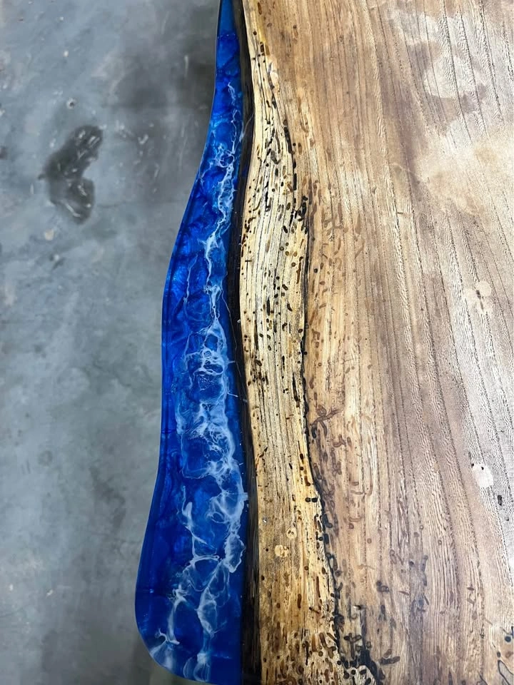 Live Edge and Epoxy Wave Style Dining Table! - photo 5